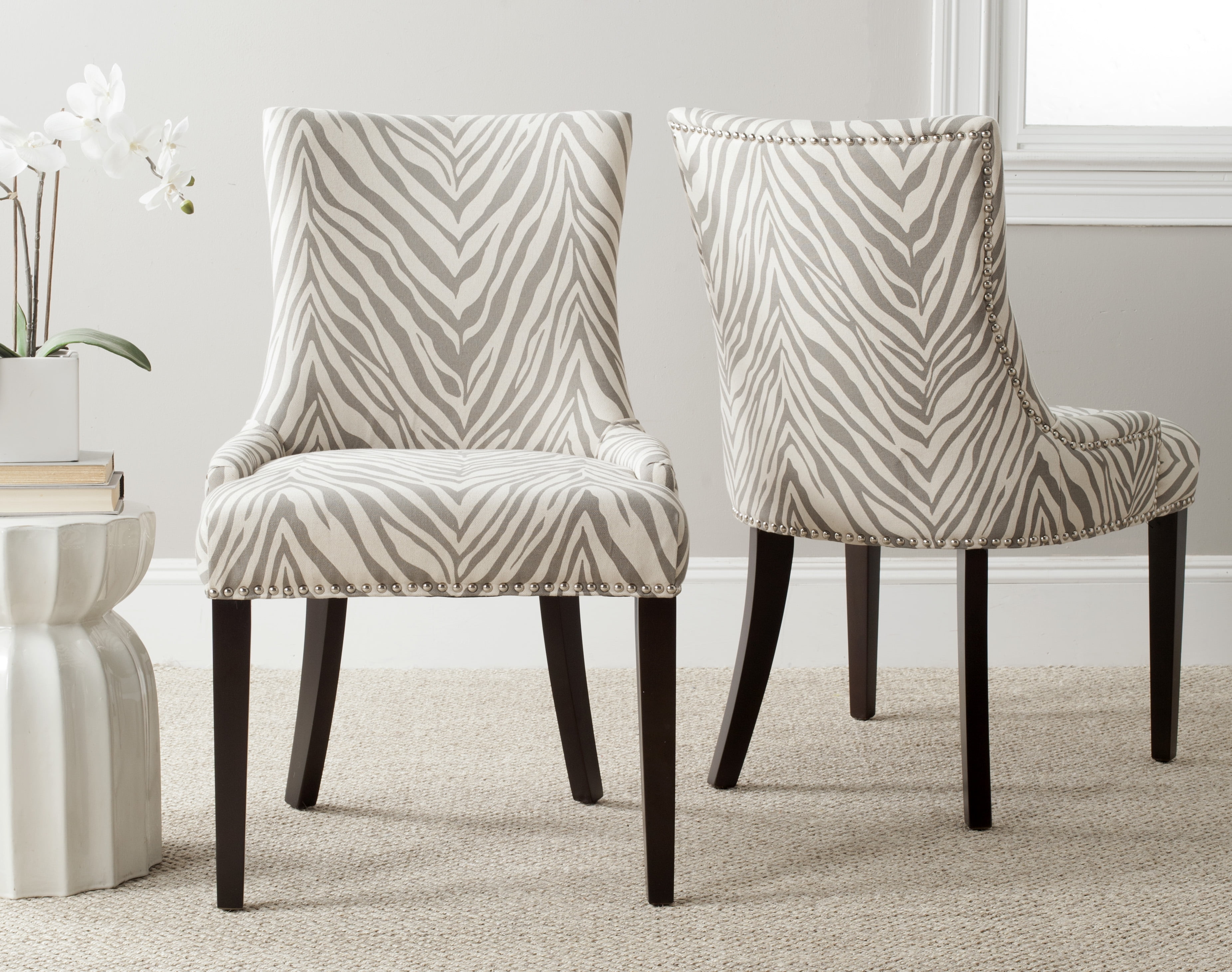 Safavieh Lester Contemporary Glam Dining Chair, Set of 2