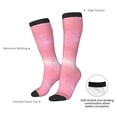 thumbnail image 4 of Naloa Sparkly Pink Glitter Thigh High Socks Extra Long Stretchy Sock Women Over Knee High Opaque Stocking Daily Wear, 4 of 6