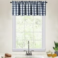 thumbnail image 2 of Danolapsi Window ValanceCountry Farmhouse Style Window Treatments Home Decor 3cm Woven Plaid Curtain Half Window Kitchen Living Room Curtains,52"*15", 2 of 9