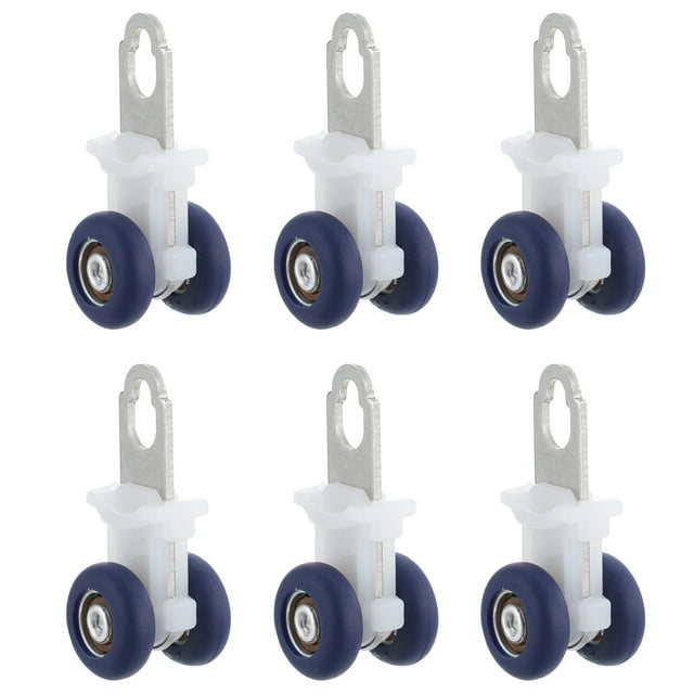 6 Pcs Rail de Rideau Planeurs Silencieux Poulies Flexibles Accessoires de Rideau