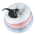 thumbnail image 2 of Soft Plush Round Cat Bed, 50cm Gradient Gray - Cozy Pet Bed for Dogs & Cats, 2 of 5