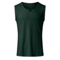 thumbnail image 6 of Hessimy Men's Cotton Tank Undershirts Pack, Moisture-Wicking Tanks, lightweight Cotton Tank Undershirts（Dark Green,L), 6 of 6