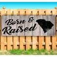 thumbnail image 1 of Born & Raised South Carolina 13 oz Vinyl Banner With Metal Grommets, 1 of 4
