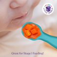 thumbnail image 4 of Best First Stage Baby Girls Spoons BPA Free, 4-Pack, Soft Silicone Baby Spoons Training Spoon Gift Set for Infant (Blue), 4 of 5