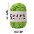 thumbnail image 3 of JikouIivo 5 Rolls Soft Comfortable Cotton Blend Milk Yarn Weight Cotton Acrylic Blend Yarn for Knitting - Soft Baby Yarn, 3 of 6