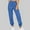 Blue 3, variant on Black Pants for Women Elastic-Lace-Up Casual Solid Color Sports Casual Pants Sweatpants Women Plus Size