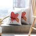 thumbnail image 6 of LALILO Throw Pillow Covers Heart Character With And Greeting Cute Cushion Cover 18" x 18", 483 Pack, 6 of 6