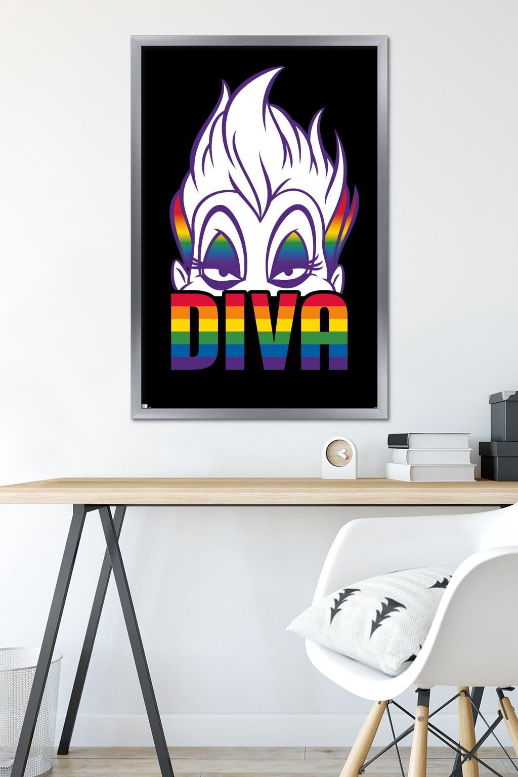 Disney - Ursula - Diva Wall Poster, 22.375" x 34", Framed
