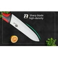thumbnail image 6 of Ceramic Knives Set Multifunctional Kitchen Knife 3" 4" 5" Paring Knife Slicing Slicer Knives with Ceramic Peeler and Multicolor Soft-Grip Handle, 6 of 9