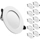 thumbnail image 1 of Downlight LED ultrafino, paquete de 10, luminaria de techo redonda para salas de estar y cocinas, iluminación empotrada ideal, 1 of 5