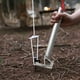 thumbnail image 4 of Extractor de clavos para acampar al aire libre | Extractor de estacas de acero inoxidable con mango de aleación de aluminio | Extractor portátil de estacas para tiendas de campaña, camping,, 4 of 7