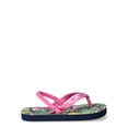 thumbnail image 2 of Wonder Nation Toddler Girl Printed Flip Flop, 2 of 5