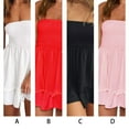 thumbnail image 3 of Sonducket Vestidos informales para mujer, sin mangas, a la moda, Sexy, sin espalda, por encima de la rodilla, con volantes, ropa de playa, Vestidos Blanco XXL, 3 of 6