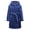 Blue, variant on Boys Girls Robe Soft Hooded Flannel Bathrobes for Kids With Silk Eye Sleep Mask