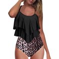 thumbnail image 1 of TIMIFIS Womens Tankini Swimsuits Ruffled Tank Top Tummy Control Floral Modest Swimwear High Waisted Bikini Two Piece Bathing Suits, 1 of 7