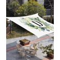thumbnail image 3 of Sun Shade Sail 8'x10' Letter D Rectangle Sun Shade Sails Canopy Waterproof Alphabet Green Eucalyptus Leaves Outdoor Sunshades Sand UV Block Cover Shades Cloth for Patio Backyard Garden Deck Porch, 3 of 9