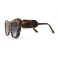 thumbnail image 3 of Womens Mod Cat Eye Thick Plastic Fashion Sunglasses Tortoise Smoke, 3 of 4