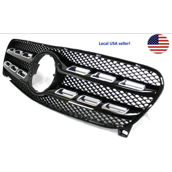 replacement for 2018 -20 GLA250 GLA200 front bumper cover upper grille black