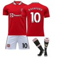 thumbnail image 1 of 2022-2023 New Manchester United Football Jersey Kits Adult Soccer Jersey Training T-shirt Shorts Suit-RASHFORD 10-20(110-120CM) BmatwkZeng Bmatwk Jersey, 1 of 2