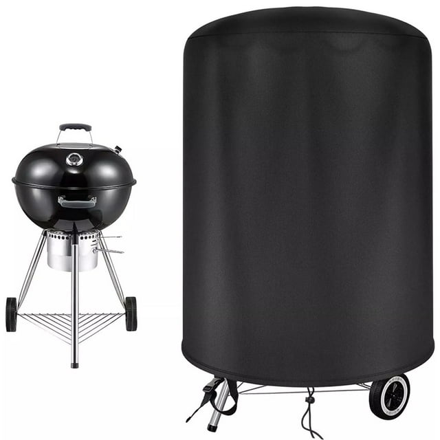Housse de Barbecue pour Bouilloire Raweao pour Weber 57Cm Housse de Barbecue Imperméable Ronde Housse de Fumoir Ronde Robuste