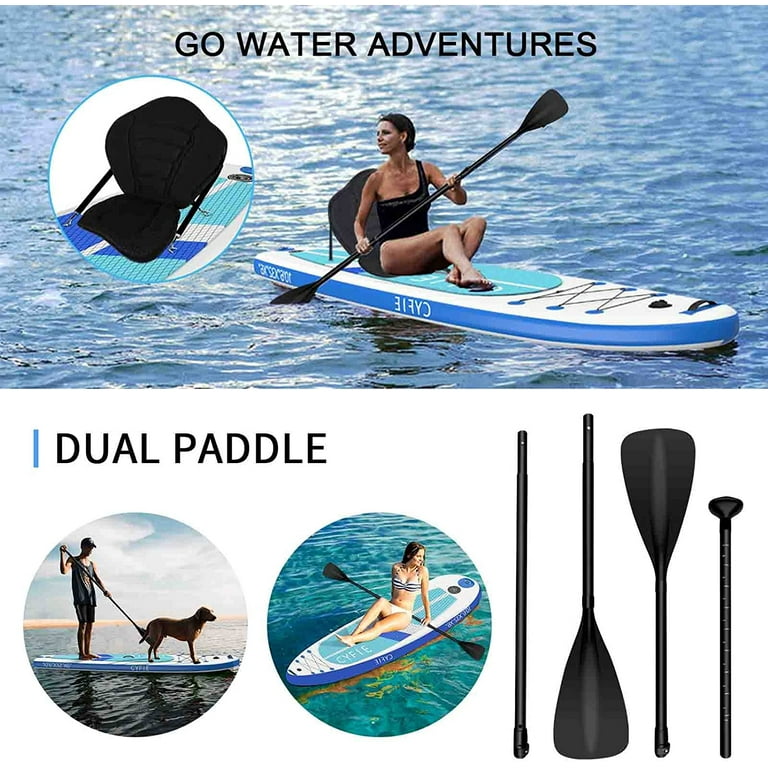 CYFIE 10'6" Hybrid Inflatable Paddle Board Set With Kayak Seat, Suitable For All, Orange