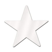 Beistle 5" Foil Star Cutouts White 21/Pack 55837-W
