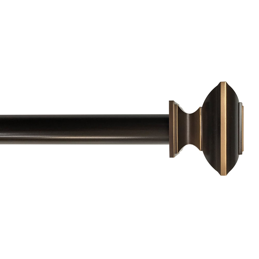 Better Homes & Gardens 1" Curtain Rod, OilRubbed Bronze, 42"120"