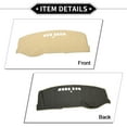 thumbnail image 5 of Unique Bargains Dash Cover Compatible for Buick LaCrosse 2005-2008, Non-Slip Polyester Silicone  Center Console Dashboard Cover Pad Carpet Beige, 5 of 6