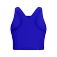 thumbnail image 5 of qelini Bikini Tops for Women Crew Neck Swim Top Solid Color Swimwear for Beach and Swimming Pool, 5 of 8
