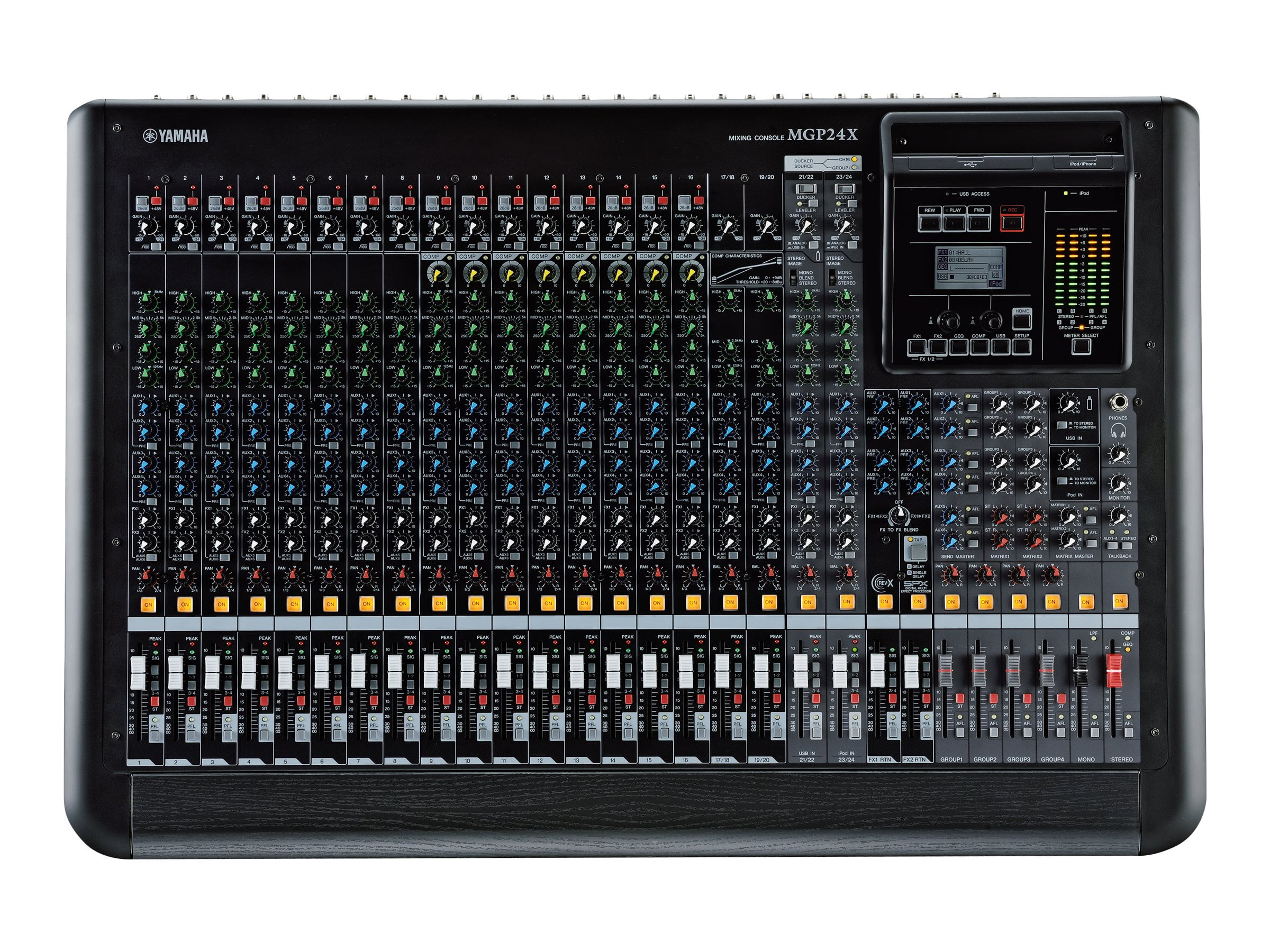 Yamaha MGP24X - Analog mixer with dual DSP FX - 24-channel - rack