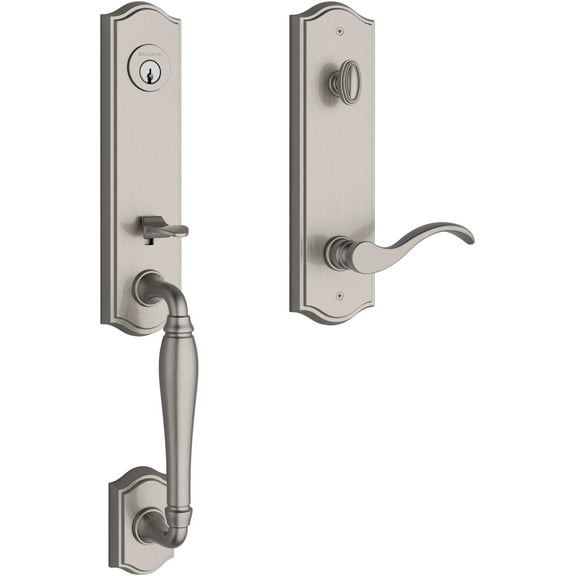 Baldwin EENEWxCURRTAE150 New Hampshire One Piece Single Cylinder Keyed Entry Handleset -
