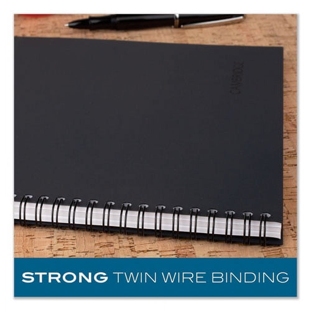 Wirebound Guided Action Planner Notebook, 1-Subject, Project-Management Format, Gray Cover, 11 X 8.5, 80 Sheets | Bundle of 5