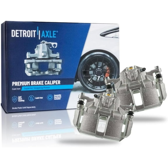 Detroit Axle - Front Disc Brake Calipers w/Brackets Replacement for 2003 2004 2005 2006 2007 Honda Accord 3.0L