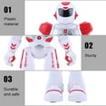 thumbnail image 3 of TOPINCN 2Colors Kid Remote Control Intelligent Robot Gesture Sensor Singing Dancing Educational Toy, Remote Control Robot, Intelligent Robot Toy, 3 of 8