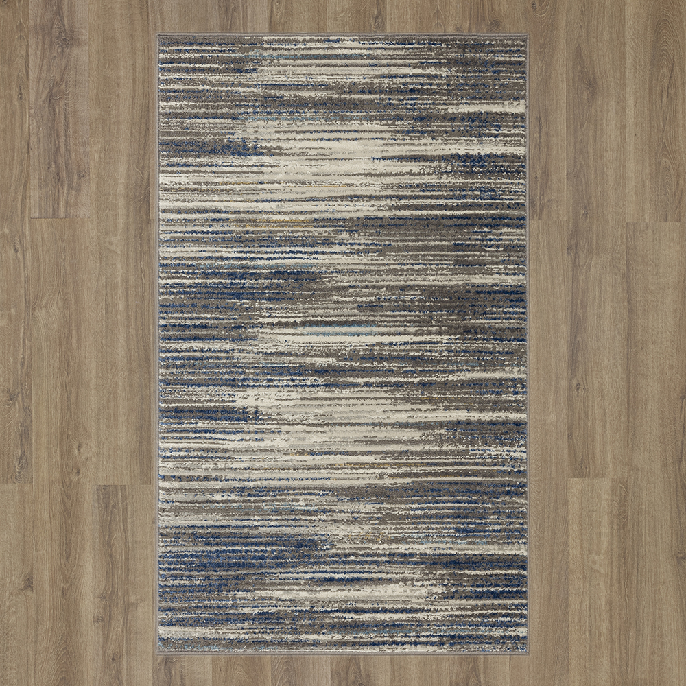Mohawk Home Orpheus Indoor Woven Area Rug, Grey/Dark Blue, 3'11" x 6'