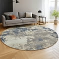 thumbnail image 6 of Addison Rugs Mayfield Premium Machine Washable Transitional Abstract Blue Round Rug, 8' x 8', 6 of 6