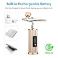 thumbnail image 2 of Portable Airbrush Set with Compressor Handheld Cordless Airbrush Pen with LCD Screen Double Action 3 Levels Adjustable Pressure Built-in Battery for Painting Model Coloring Nail Art Makeup Cake, 2 of 8