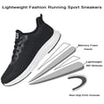 thumbnail image 4 of Tennis Shoes Sneakers, Mens/Womens Athletic Running Shoes Non Slip Lightweight Breathable Mesh Fashion Sneakers for Walking Gym Workout Jogging, 4 of 9