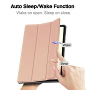 JBuwsdan for Samsung Galaxy Tab S11 Case (2025),Smart Cover Auto Wake/Sleep Slim Stand Protective Folio Case for Samsung Galaxy Tab S11 11-inch 2025 (model: SM-X730/SM-X736B) Tablet(Rose Gold)