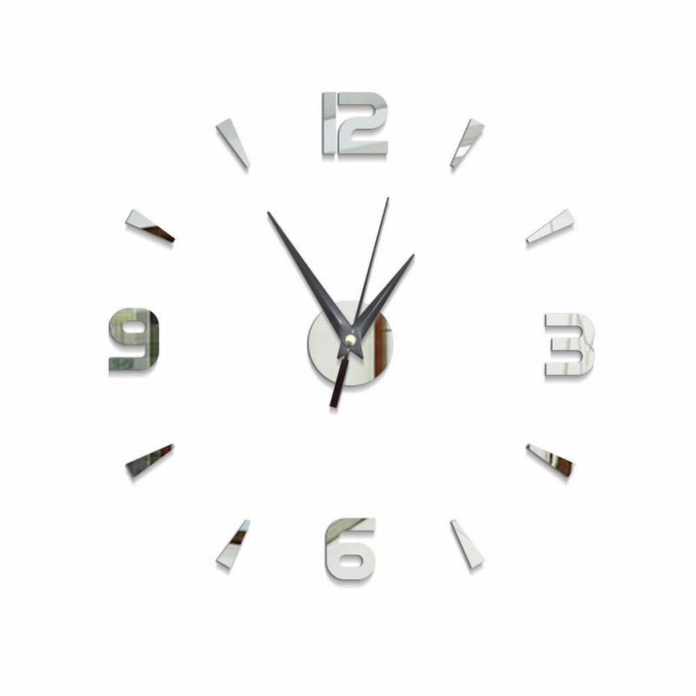 Fancy 3D Wall Clock Mirror Wall Stickers DIY Wall Clocks Art Decal