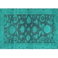 thumbnail image 1 of Ahgly Company Indoor Rectangle Abstract Light Blue Modern Area Rugs, 8' x 12', 1 of 4