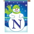 thumbnail image 1 of Premier Kites 52014 Winter Monogram House Flag, Letter N, 28-Inch, 1 of 3