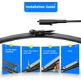 thumbnail image 3 of HAHDAXIA RAINTOK Windshield Wiper Blades Replacement for 2008-2022 Toyota Sequoia Original Factory Quality Front Rear Wipers Blade Set for My Car - 26" 23" 12" (Pack of 3), 3 of 7