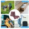 thumbnail image 4 of Unique Bargains 6 Pcs Zipper Design Packing Cube Set for Luggage Wine Red, 4 of 5