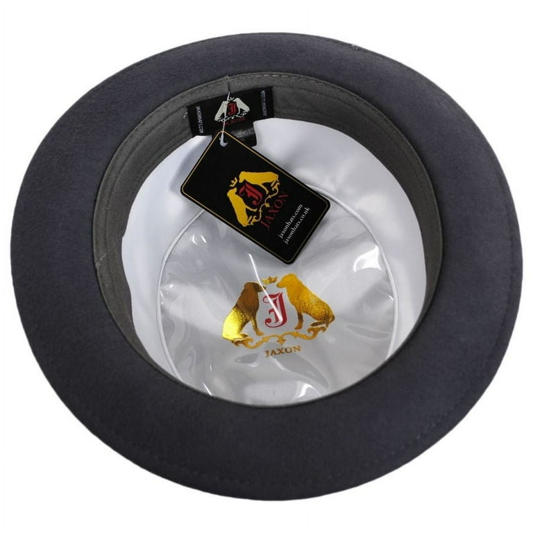 Wool Felt Pork Pie Hat Gray M Gray Walmart