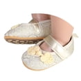 thumbnail image 3 of Tigivemen Flower Girl Dress Shoes Infant Baby Mary Jane Flats with Non Slip Bow Cirb Shoe for Newborn Yellow Size 5, 3 of 6