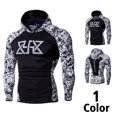 thumbnail image 2 of Sudadera con Capucha para Hombre con Estampado de Camuflaje Deportivo para Correr, 2XL, 2 of 5