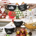 thumbnail image 4 of Bruntmor | Large 24 Ounce Ceramic Mugs For Coffee And Cereal Christmas Theme, 4 of 8