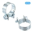 thumbnail image 3 of Uxcell 19-21mm Mini Fuel Injection Hose Clamp Zinc Plated Steel Fuel Line Clamp 20 Pack, 3 of 6