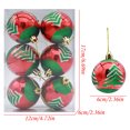 thumbnail image 3 of VERUGU 6Pcs Christmas Balls 2.36 inch for Xmas Tree Bauble Hanging Home Party Ornament Decor, Christmas Gifts on Clearance, 3 of 4